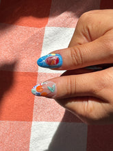 Load image into Gallery viewer, Lisbon - Mix Match Luxury Press On Nail Set - Portuguese tiles fruit matte sangria