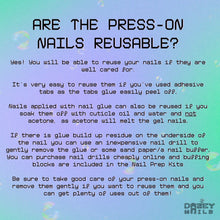 Load image into Gallery viewer, READY TO SHIP: Disco Press On Nails - Long Square Size Large