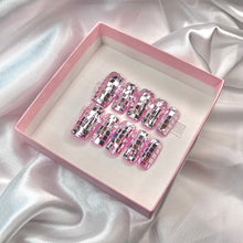 Load image into Gallery viewer, READY TO SHIP: Disco Press On Nails - Long Square Size Large