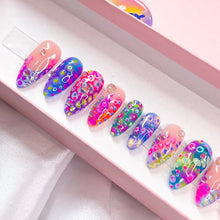 Load image into Gallery viewer, Petri- 3D Luxury Press On Nail Set - Super Deluxe Nail art Collection 005