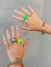 Load image into Gallery viewer, Shamrock Hearts - Luxury Press On Nails - Deluxe Collection 017