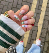 Load image into Gallery viewer, Shamrock Hearts - Luxury Press On Nails - Deluxe Collection 017