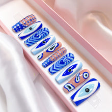 Load image into Gallery viewer, Evil Eye Mix N Match - Luxury Press On Nails - Super Deluxe Collection