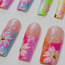 Load image into Gallery viewer, Malibu Barbie - Luxury Press On Nail Set - Super Deluxe Nail art Collection 005