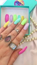 Load image into Gallery viewer, MULTI PASTEL - Luxury Press On Nail Set - Classics Collection 003