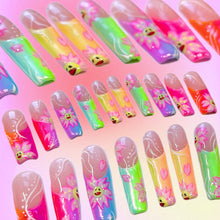 Load image into Gallery viewer, Malibu Barbie - Luxury Press On Nail Set - Super Deluxe Nail art Collection 005