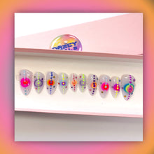 Load image into Gallery viewer, Orbital - Luxury Press On Nail Set - Super Deluxe Nail art Collection 003