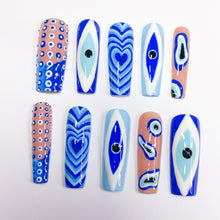 Load image into Gallery viewer, Evil Eye Mix N Match - Luxury Press On Nails - Super Deluxe Collection