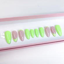 Load image into Gallery viewer, Lime Sorbet - Luxury Press On Nail Set - Classics Collection 006