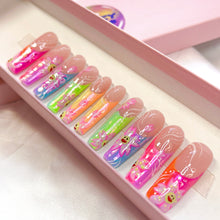 Load image into Gallery viewer, Malibu Barbie - Luxury Press On Nail Set - Super Deluxe Nail art Collection 005