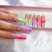 Load image into Gallery viewer, Malibu Barbie - Luxury Press On Nail Set - Super Deluxe Nail art Collection 005