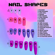 Load image into Gallery viewer, Grape Soda - Multi Purple Pink Luxury Press On Nail Set - Classics Collection 004