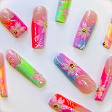 Load image into Gallery viewer, Malibu Barbie - Luxury Press On Nail Set - Super Deluxe Nail art Collection 005