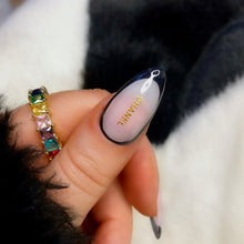 Load image into Gallery viewer, COCO NUDE - Black Abstract Luxury Press On Nail Set