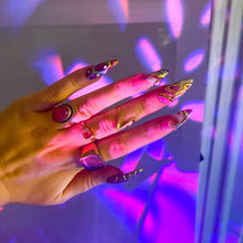 Load image into Gallery viewer, Kaleidoscope- 3D Luxury Press On Nail Set - Super Deluxe Nail art Collection 009