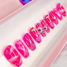 Load image into Gallery viewer, Jelly Skies - Pink Jelly Mix n Match Luxury Press On Nail Set - Deluxe Collection 007 /