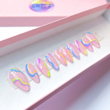 Load image into Gallery viewer, READY TO SHIP: ‘Spring Smoothie’ Press On Nails - Size Small Medium Almond