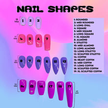 Load image into Gallery viewer, Pink Swirls - Luxury Press-On Nails / Colourpop Collection /pink lilac bright nude translucent minimalistic uk Set