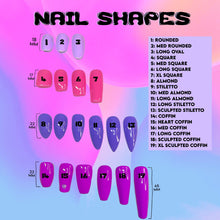 Load image into Gallery viewer, Pink Swirls - Luxury Press-On Nails / Colourpop Collection /pink lilac bright nude translucent minimalistic uk Set