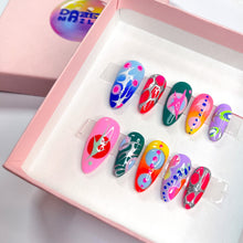 Load image into Gallery viewer, Neon Genesis - Mix Match Luxury Press On Nail Set - Super Deluxe Nail art Collection 009