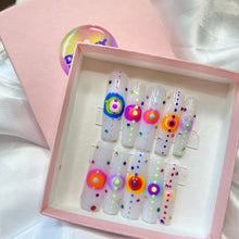 Load image into Gallery viewer, READY TO SHIP: ‘Orbital’ Press On Nails - Size Small - Shape XXL Square