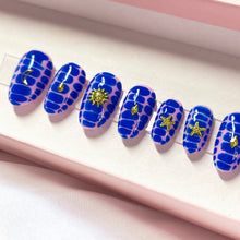 Load image into Gallery viewer, Blue Lagoon - Luxury Press On Nail Set - Colourpop Collection
