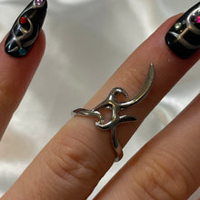 Load image into Gallery viewer, Silver Swirl Fingertip Midi Set of 3 Stackable Statement Rings