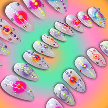 Load image into Gallery viewer, Orbital - Luxury Press On Nail Set - Super Deluxe Nail art Collection 003
