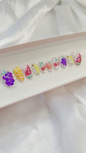 Load and play video in Gallery viewer, Juicy Fruit - 3D Luxury Press On Nail Set - Super Deluxe Nail art Collection 004
