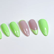 Load image into Gallery viewer, Lime Sorbet - Luxury Press On Nail Set - Classics Collection 006
