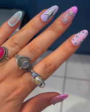 Load image into Gallery viewer, Sugargloss - Mix n Match Pink Silver chrome Luxury Press On Nails - Deluxe Nail art Collection
