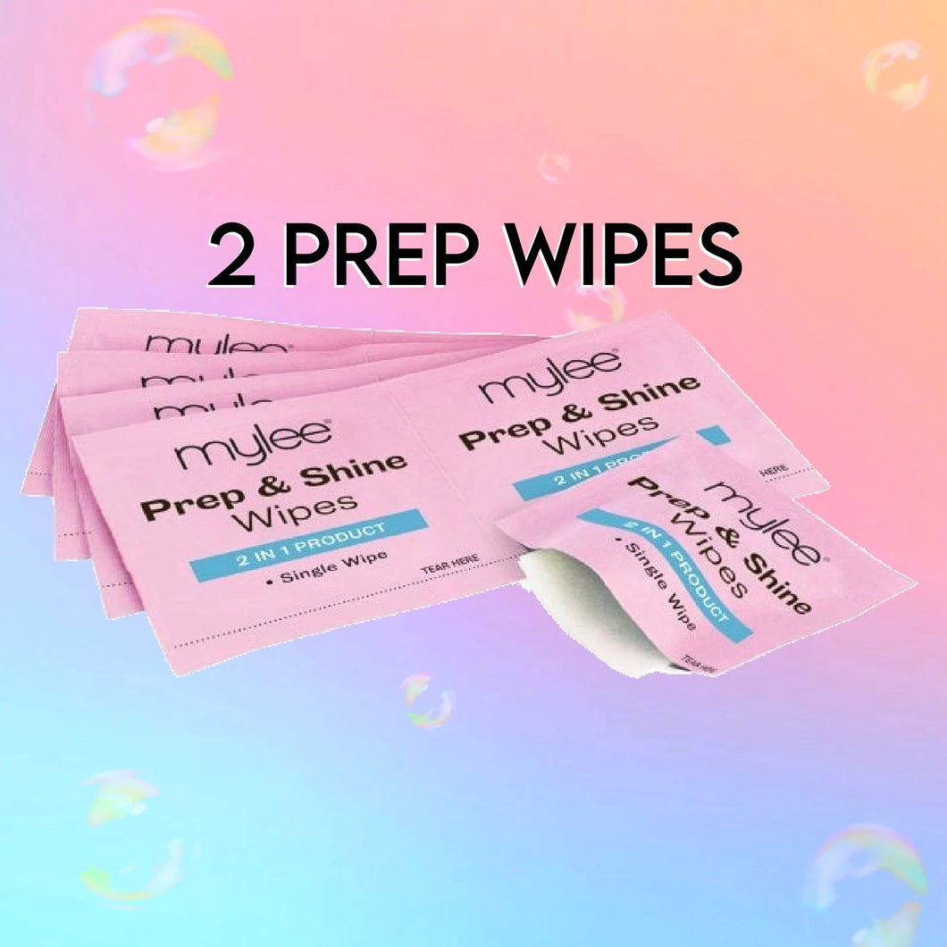 2 Nail Prep Wipes - Add on purchase only