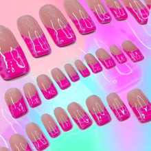 Load image into Gallery viewer, Bubblegum Croc - Luxury Press-On Nails / Colourpop Collection
