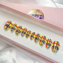 Load image into Gallery viewer, Clueless Tartan Luxury Press-On Nails / Colourpop Collection
