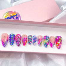 Load image into Gallery viewer, Petri- 3D Luxury Press On Nail Set - Super Deluxe Nail art Collection 005
