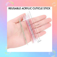 Load image into Gallery viewer, Pink Glitter Acrylic Cuticle Stick / Reusable - Add on purchase only
