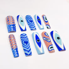 Load image into Gallery viewer, Evil Eye Mix N Match - Luxury Press On Nails - Super Deluxe Collection
