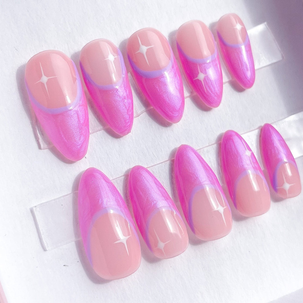 Pink Sugar - Luxury Press On Nail Set - Colourpop Collection