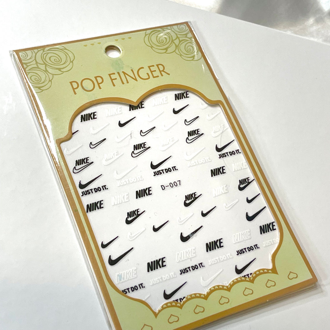 Nike Monochrome Nail Stickers