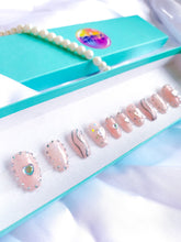 Load image into Gallery viewer, Mochi - Glitter Jelly Pink Luxury Press On Nail Set - Deluxe Collection 006 /
